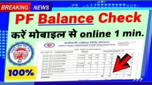 PF Number Check Online